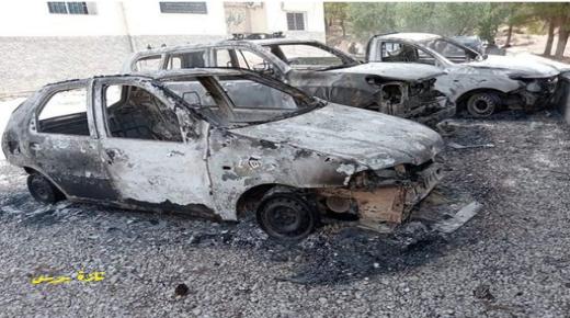 شخص يضرم النار في سيارة إسعاف تابعة لجماعة تازرين باقليم تازة ..