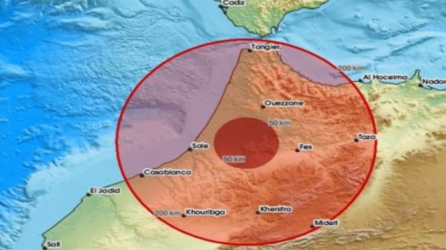 الهزة الزلزالية التي ضربت شمال المغرب شمل مجالها اقليم تازة ..