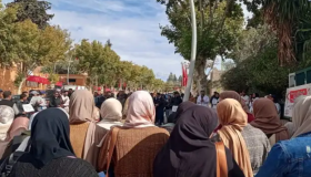 التعليم الأولي في وقفات احتجاجية مع أفق انزال امام مقر الوزارة بالرباط